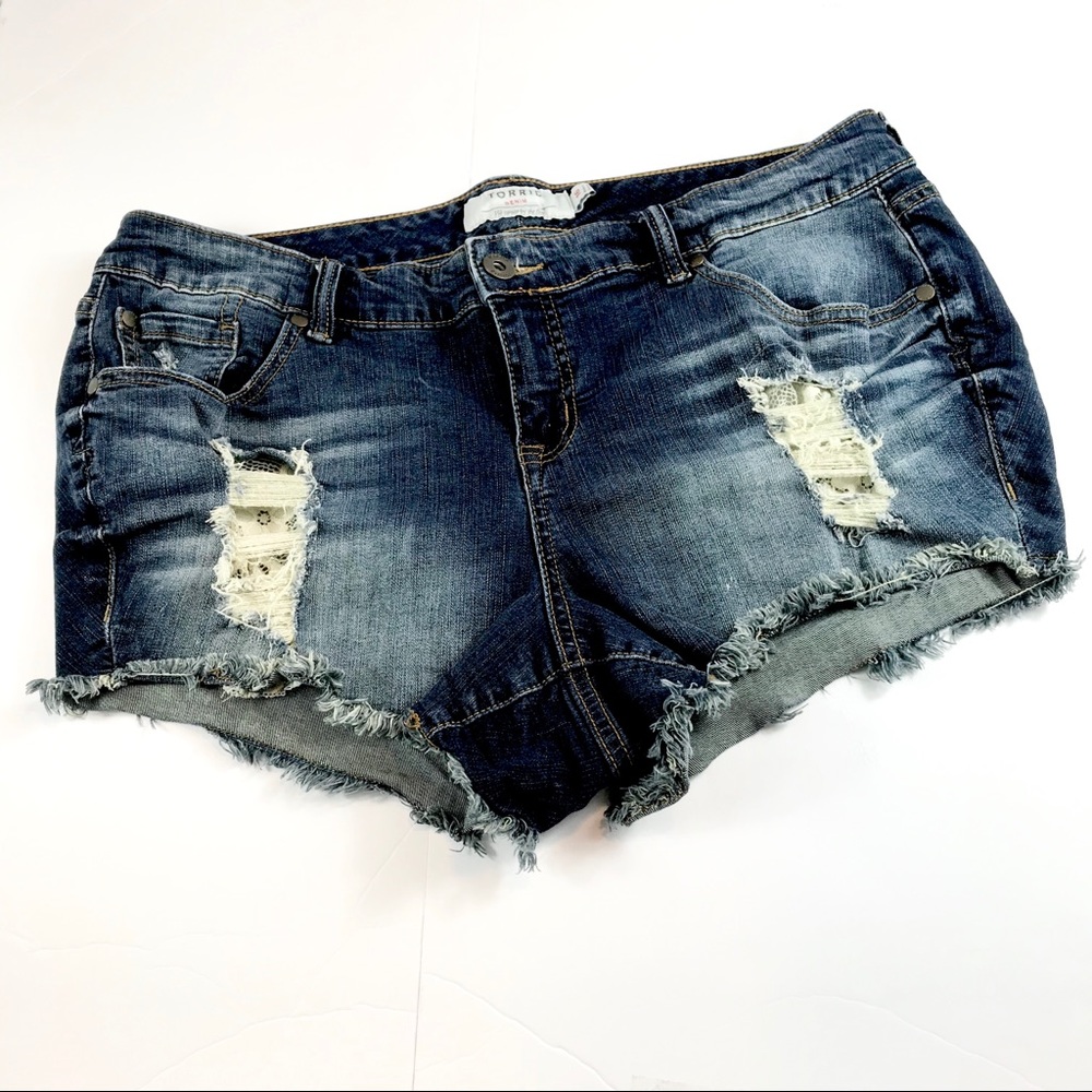 Torrid crop Jean short